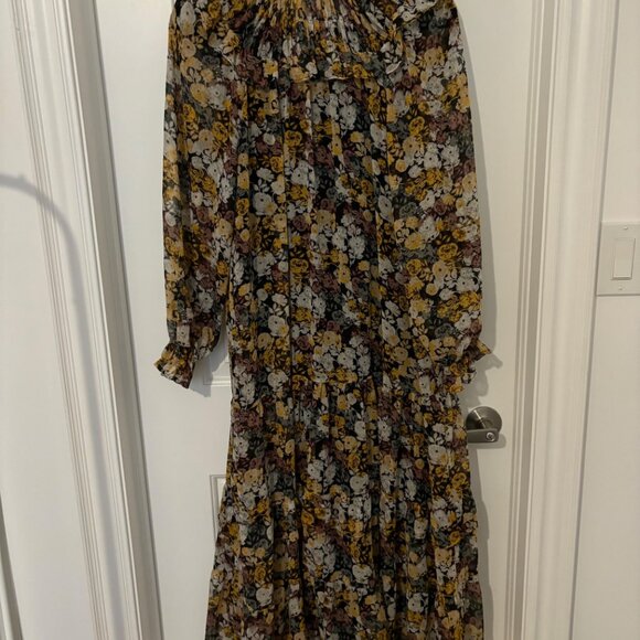 NWT Mango Maxi Dress with Black Slip - Picture 10 of 10